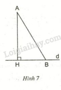 Giải toán 7 Bài 2 Quan hệ giữa đường vuông góc và đường xiên đường xiên  và hình chiếu
