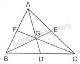Lý thuyết tính chất ba đường trung tuyến của tam giác | SGK Toán lớp 7