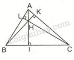 Lý thuyết đặc thù phụ vương đàng cao của tam giác | SGK Toán lớp 7