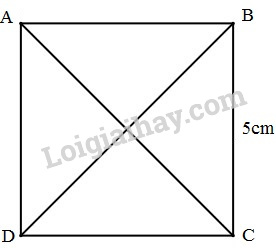 Vẽ hình vuông ABCD có cạnh 4 cm theo hướng dẫn sau Bước 1 Vẽ đoạn