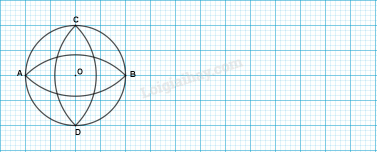 Giải vở bài tập toán 3 bài 105 : Vẽ trang trí hình tròn