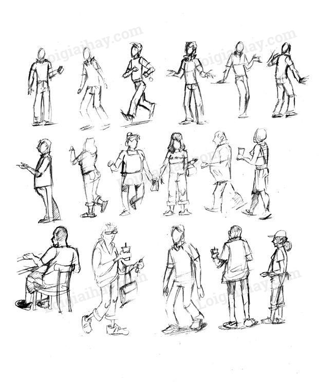 Soạn mĩ thuật lớp 8 Bài 27: Vẽ theo mẫu – Tập vẽ dáng người | Âm nhạc và mỹ  thuật lớp 8