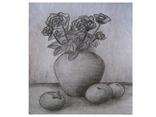 Hướng dẫn vẽ tĩnh vật Lọ hoa và Quả  Phần 1 Vẽ Hình  Mĩ Thuật 9  Art   Vẽ tĩnh vật Hoa Vật