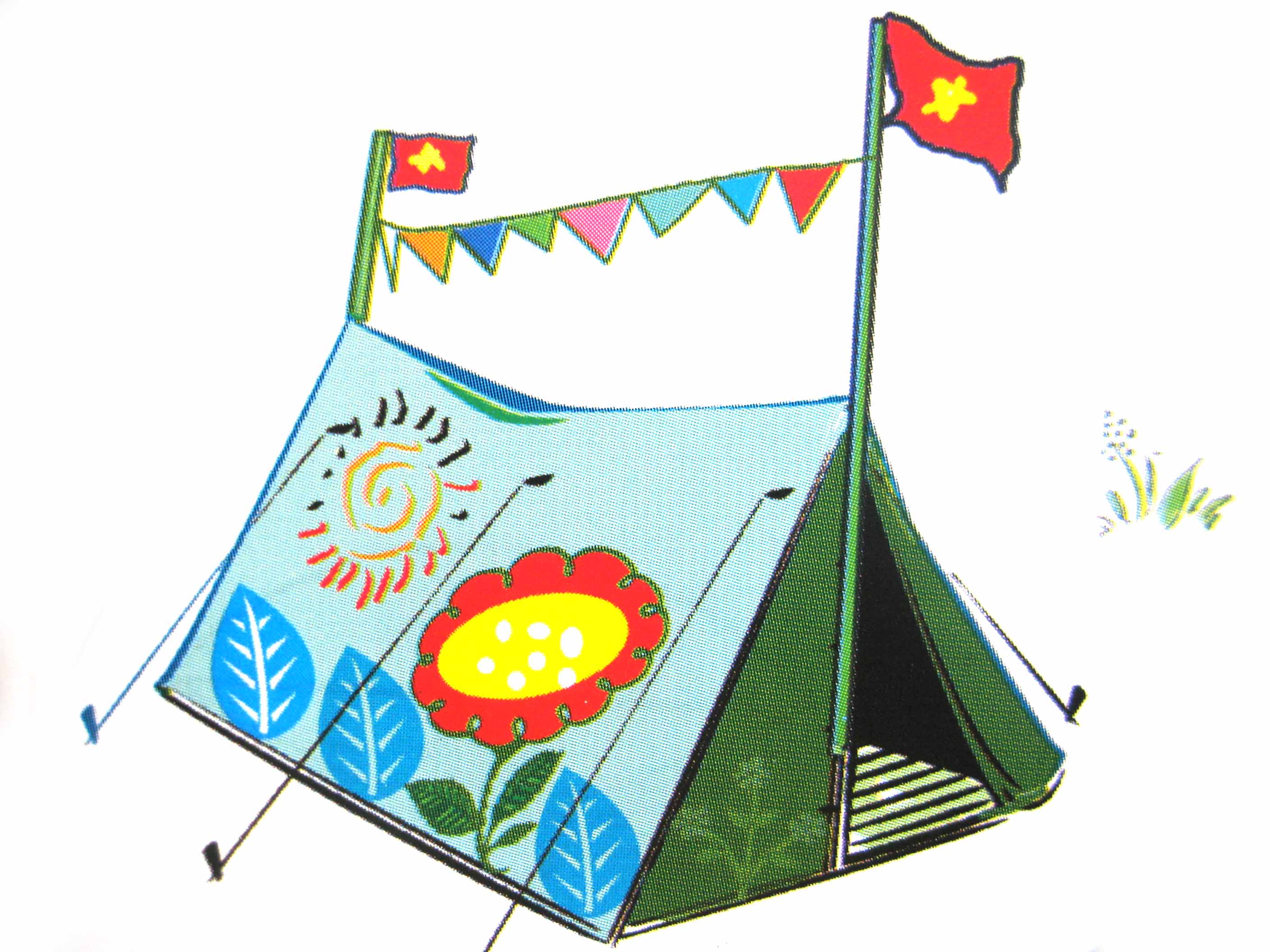 Soạn mĩ thuật lớp 8 Bài 25: Vẽ trang trí – Trang trí liều trại ...
