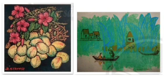 Vẽ tranh in hoa lá lớp 6: Hình ảnh này là những tác phẩm nghệ thuật thực sự đáng mong đợi của học sinh lớp