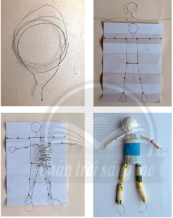 Cách tạo nhân vật 3D từ dây thép - trang 33 - SGK Mĩ thuật 6 - Chân trời sáng tạo</>