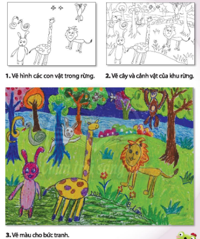 Cách Vẽ Tranh Với Con Vật Trong Rừng - Trang 59 - Sgk Mĩ Thuật 2 - Chân  Trời Sáng Tạo | Mĩ Thuật 2- Chân Trời Sáng Tạo