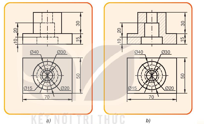 Hình cắt và mặt cắt trong vẽ kỹ thuật ISO 128402001  Bản vẽ  Tiêu  chuẩn  Thư viện kỹ thuật