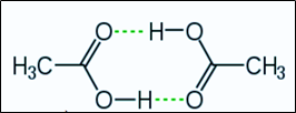 Cho sơ đồ liên kết giữa hai phân tử acid CH3COOH: Trong sơ đồ trên, đường nét đứt đại diện cho (ảnh 1)
