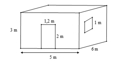 Bác Long có một căn phòng hình hộp chữ nhật có một cửa ra vào và một cửa sổ hình vuông (ảnh 1)