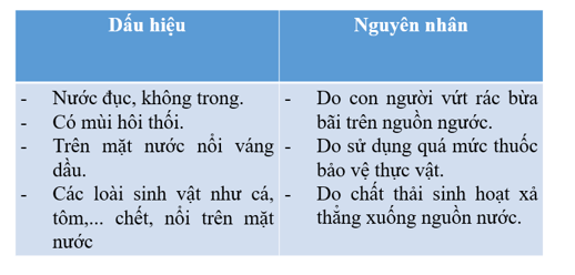 Khoa học lớp 4 Chân trời sáng tạo Bài 3: Ô nhiễm và bảo vệ nguồn nước