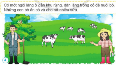 Hãy đóng vai một người dân trong làng kể về câu chuyện dưới đây. 