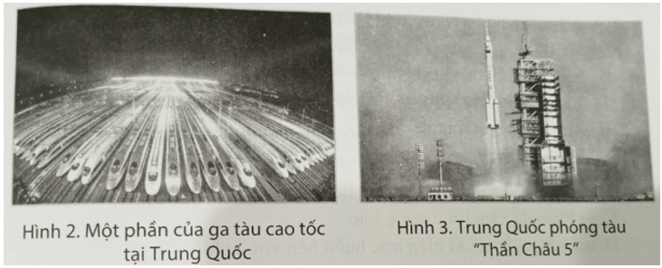 Cho biết hai hình ảnh trên phản ánh thành tựu gì của Trung Quốc trong quá trình cải cách