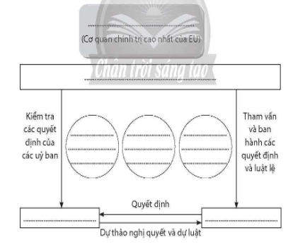 Hãy điền tên các cơ quan đầu não của EU vào sơ đồ dưới đây (ảnh 1)