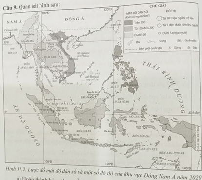 Quan sát hình sau trang 28 SBT Địa Lí 11