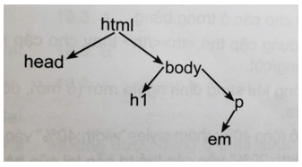 Vẽ sơ đồ cây các phần tử HTML của trang web sau trang 24 SBT Tin học 12