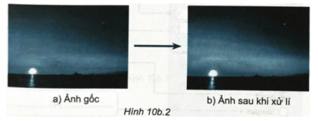 Quan sát Hình 10b.2 và cho biết ảnh gốc đã được xử lí như thế nào