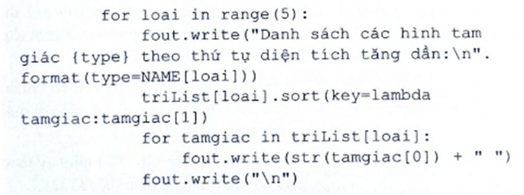 Thực hiện bài tập lớn về lập trình Python xử lí Tam giác