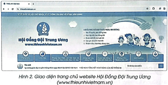 Vở bài tập Tin học lớp 5 Cánh diều Bài 1: Tìm thông tin trên website