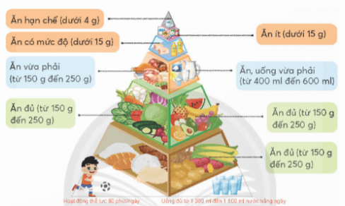 Vở bài tập Khoa học lớp 4 Chân trời sáng tạo Bài 25: Ăn uống khoa học để cơ thể khỏe mạnh 