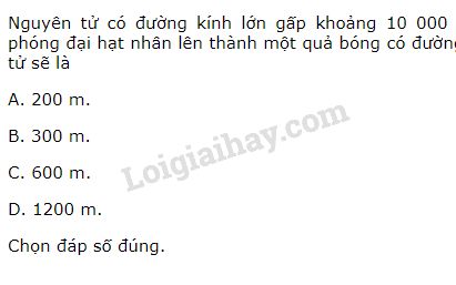 Bài 3 trang 9 SGK Hoá học 10 | SGK Hóa lớp 10 - Loigiaihay