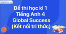 Đề thi học kì 1 Tiếng Anh 4 Global Success - Đề số 1
