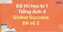 Đề thi học kì 1 Tiếng Anh 4 Global Success - Đề số 2
