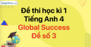 Đề thi học kì 1 Tiếng Anh 4 Global Success - Đề số 3