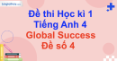 Đề thi học kì 1 Tiếng Anh 4 Global Success - Đề số 4