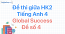 Đề thi giữa kì 2 Tiếng Anh 4 Global Success - Đề số 4