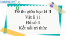 Đề thi giữa học kì 2 Vật lí 11 Kết nối tri thức - Đề số 4