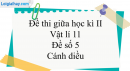 Đề thi giữa học kì 2 Vật lí 11 Cánh diều - Đề số 5