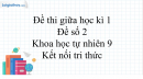 Đề thi giữa kì 1 KHTN 9 Kết nối tri thức - Đề số 2