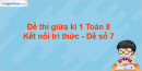 Đề thi giữa kì 1 Toán 8 Kết nối tri thức - Đề số 7