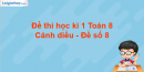 Đề thi học kì 1 Toán 8 Cánh diều - Đề số 8