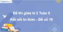 Đề thi giữa kì 2 Toán 8 Kết nối tri thức - Đề số 10