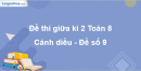 Đề thi giữa kì 2 Toán 8 Cánh diều - Đề số 9